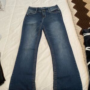 Wallflower Dark Blue Flare Jeans